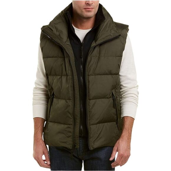 S13 Men's Matte Edge Zip Front Down Vest L - Picture 1 of 9